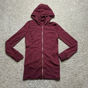lululemon athletica Burgundy Hooded Jacket